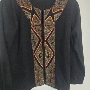 Embroidered Bluse from Peru 100% Alpaca